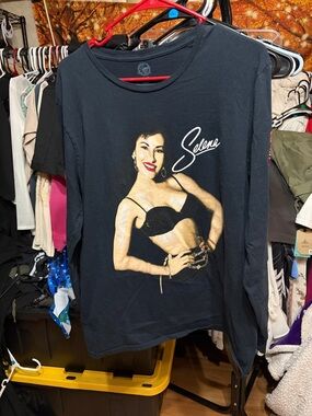 Official Selena Quintanilla Portrait Long Sleeve Graphic Tee -